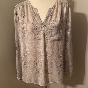 Cynthia Rowley Snakeskin Blouse